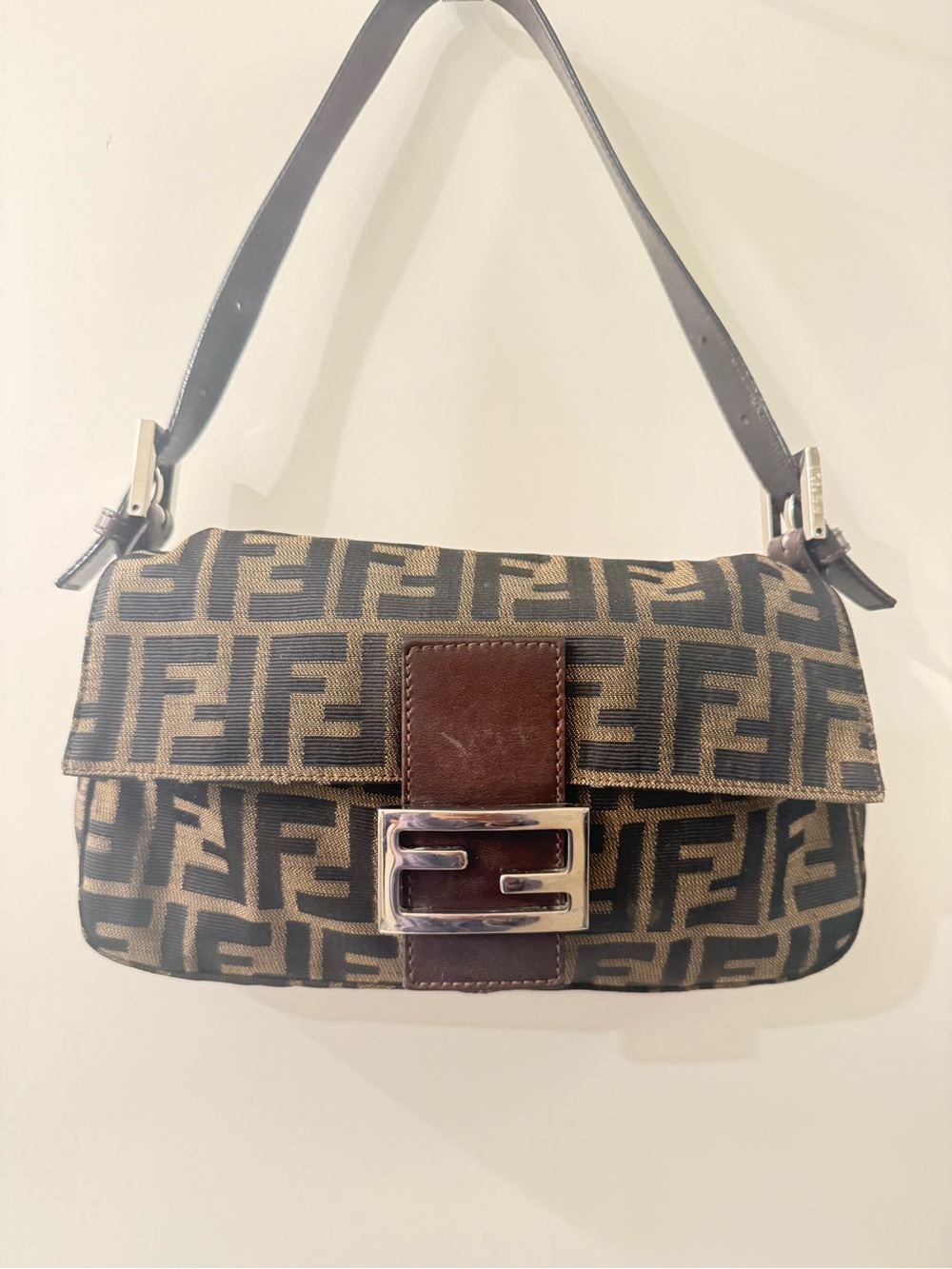 Vintage Fendi Zucca Monogram Baguette 90’s Y2K - Picture 2 of 4